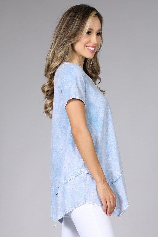 Casual Top - Powder Blue