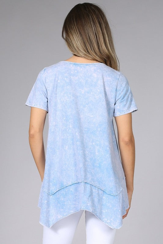 Casual Top - Powder Blue