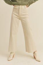 Straight Wide Leg Denim Pants