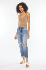 Kan Can High Rise Mom Jeans