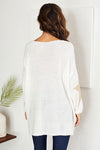 Venti6 Star Logo V-Neck Sweater Top
