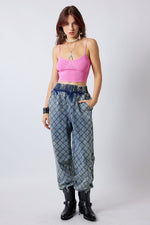 Quilting Stitch Jogger Pants