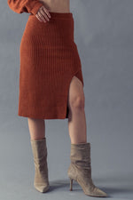 Cold Shoulder Crop Top and Skirt