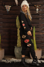 Evil Eye Sweatpants - Black