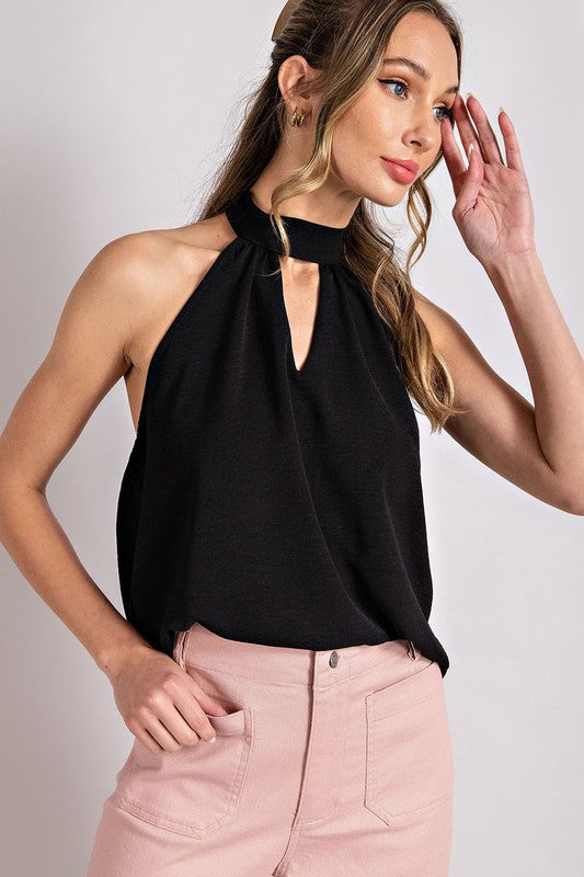 Halter Neck Sleevless Top