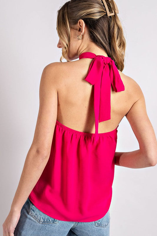 Halter Neck Sleevless Top