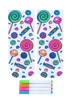 Candy Explosion Coloring Socks