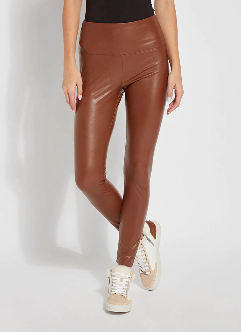 Lysse Textured Leather Legging - Harness
