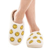 Happy Face All Over Sherpa Slippers
