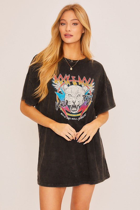 Vintage Graphic Tee Dress