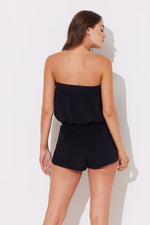 Ocean Drive- Terry Cloth Strapless Romper
