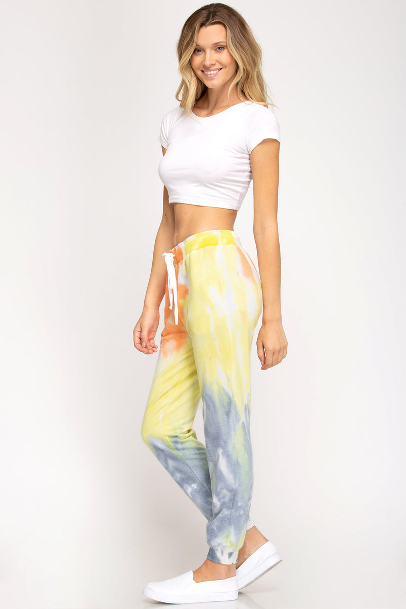 Tie Dye French Terry Knit Joggers