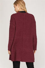 Long Sleeve Soft Knit Sweater Cardigan