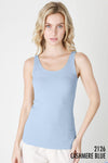 Seamless Jersey Tank Top - Crystal Rose, Cashmere Blue, Orchid Petal, Pink Cosmos