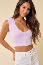 Short Sleeve Knit Sweater Top