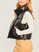 Vegan Leather Padded Vest