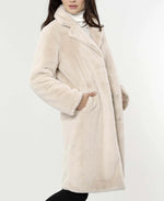 Plush Fur Reversible Long Coat