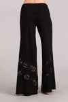 Wide Leg Palazzo Pants - Black