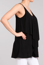 Slub Jersey Tunic - Black