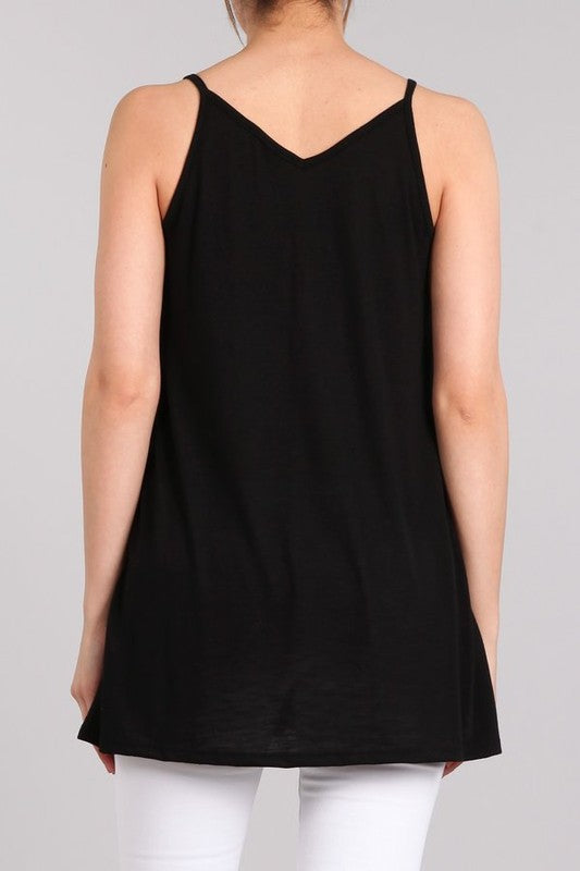 Slub Jersey Tunic - Black