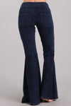 Pocketed Wide Bell Pants - Electric Blue
