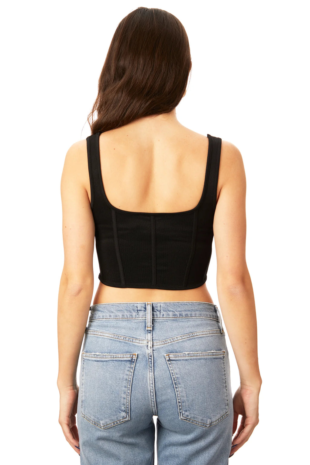 Suzette Collection- Ribbed Corset Top