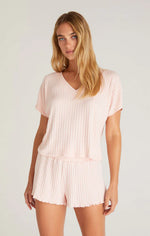 Harper Rib V-Neck Top